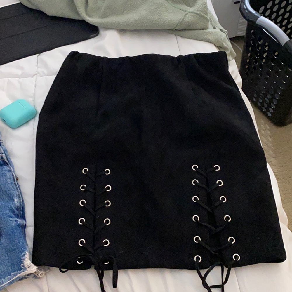 suede LF mini skirt